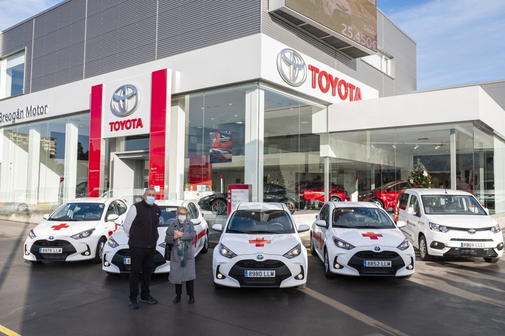 entrega flota yaris cruz roja breogan motor