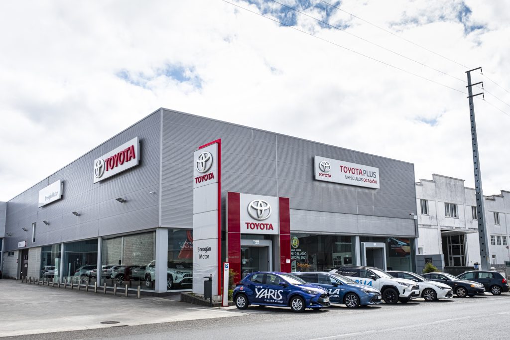 Instalaciones de Toyota Breogán Motor, donde se celebrará Berocasión, feria de coches de ocasión en Carballo