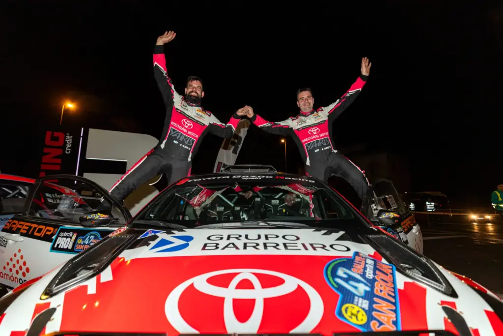 Ivan Ares segundo Rally San Froilan Lugo Toyota Breogan