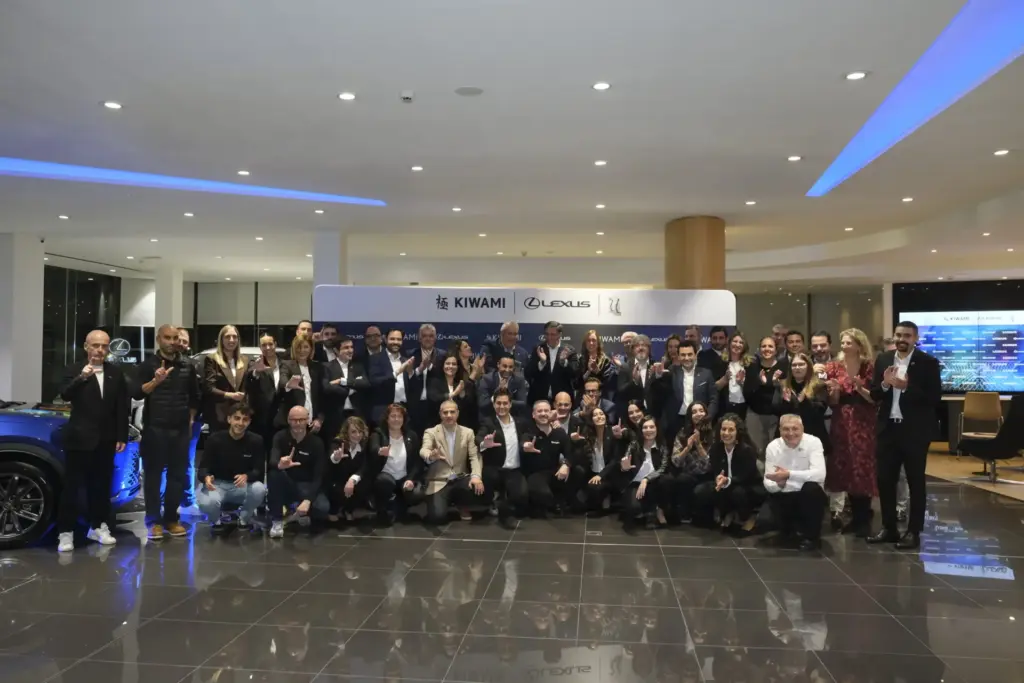 El equipo de Lexus Galicia después de la gala de entrega de trofeos.