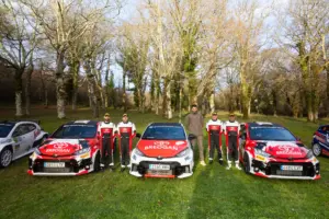 Equipo de Toyota Breogán Rally en Lalín