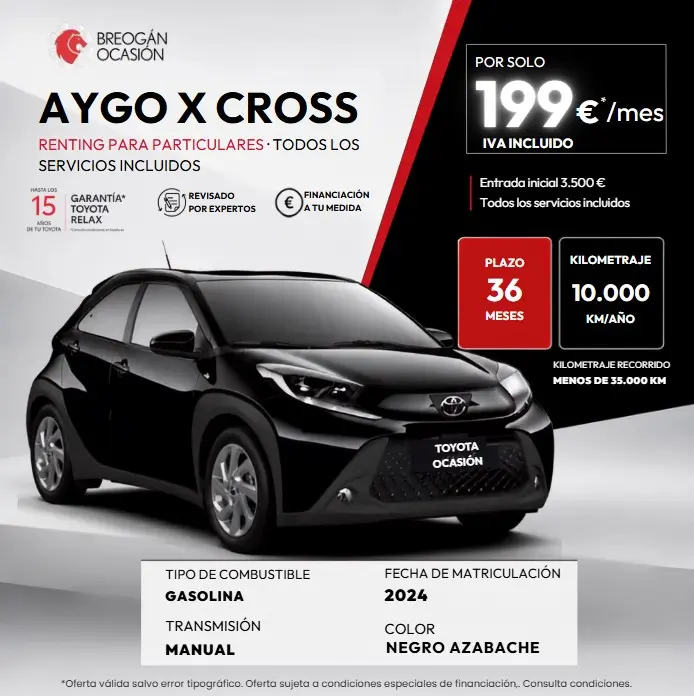Renting Aygo X Cross